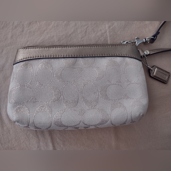 Gold Coach Clutch Wristlet - Picture 3 of 4